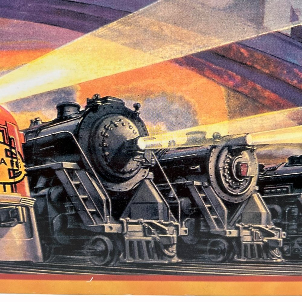 Hallmark Replica Lionel Tin Sign 1952 Catalog Cover Graphic 1998 Train Loco - Picture 4 of 16